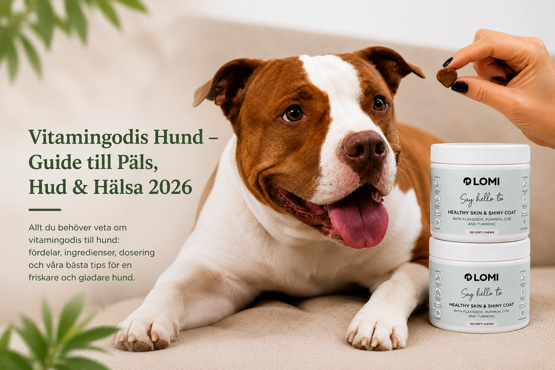 Vitamingodis Hund – Guide till Päls, Hud & Hälsa 2026