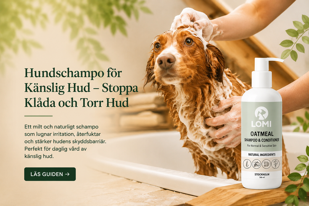 Hundschampo för Känslig Hud – Stoppa Klåda och Torr Hud