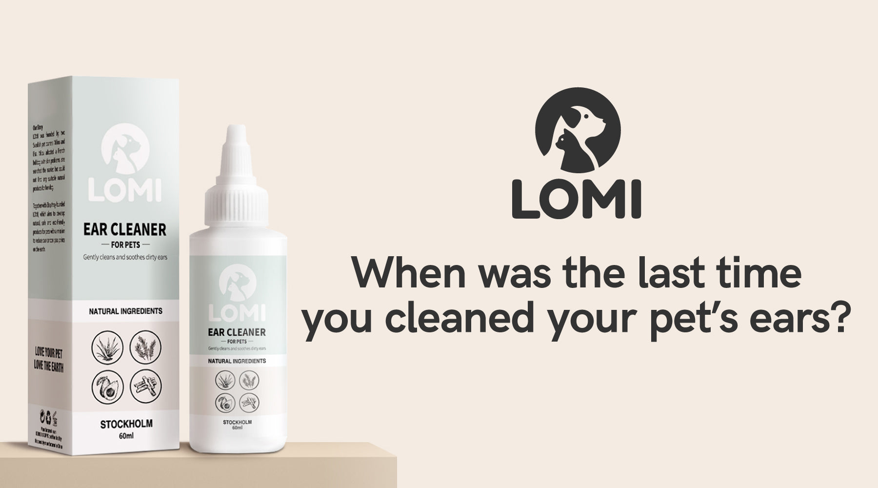 When was the last time you cleaned your pet's ears? – LOMI Petcare
