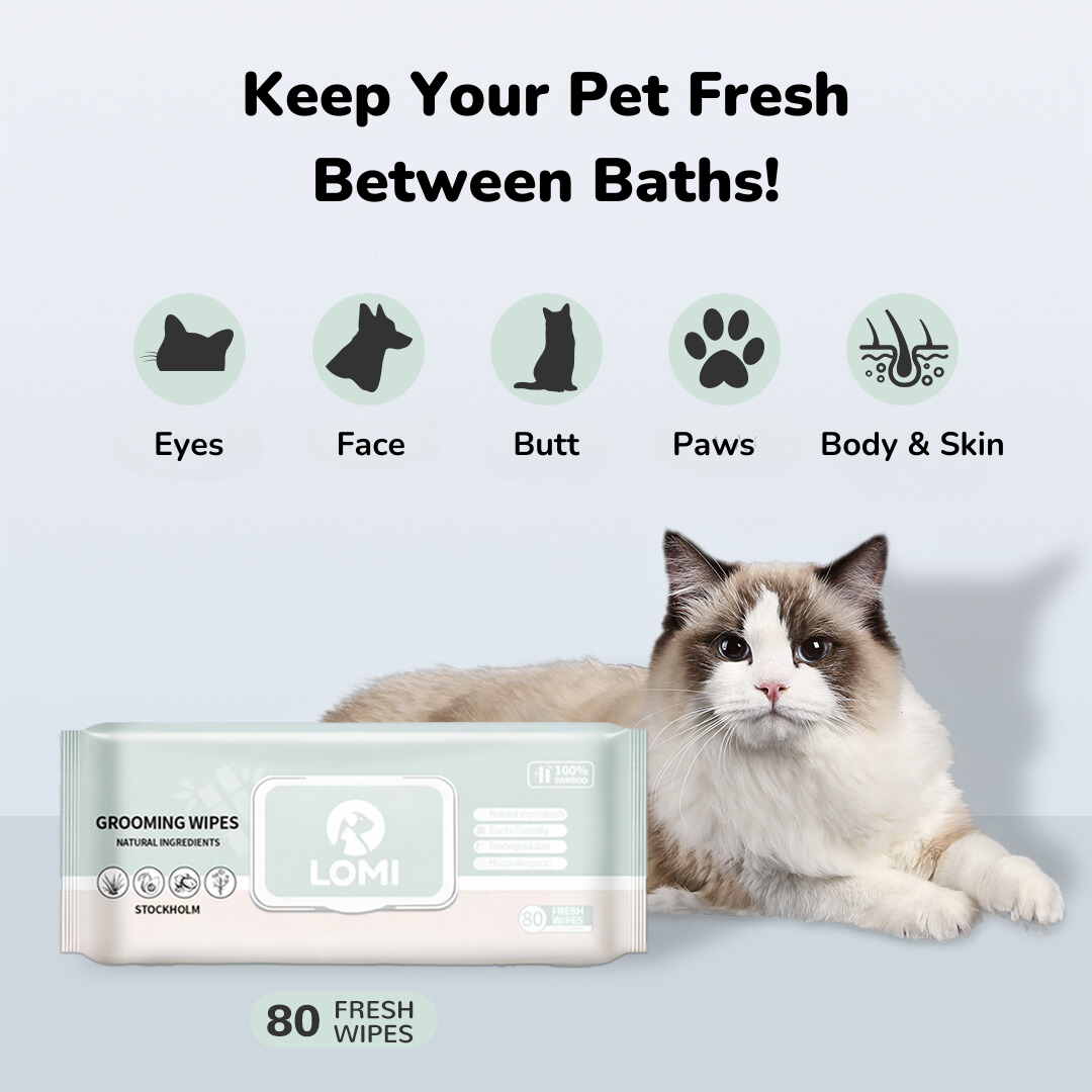 Aloe Vera & Chamomile wet wipes for Dogs & Cats 