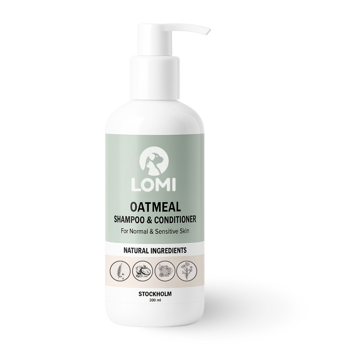 Gentle natural oat-based dog shampoo & conditioner