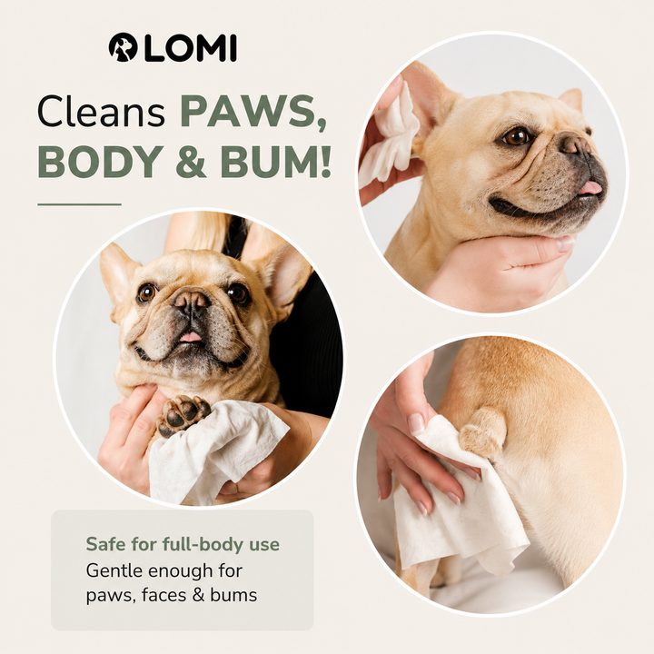 Våtservetter Hund & Katt – 100% Bambu (Kamomill & Aloe Vera)