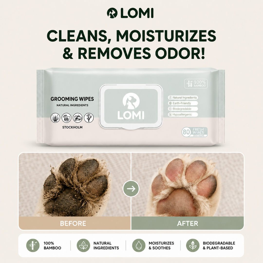 Våtservetter Hund & Katt – 100% Bambu (Kamomill & Aloe Vera)