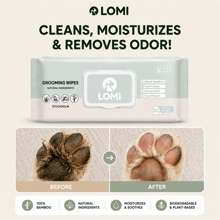 Våtservetter Hund & Katt – 100% Bambu (Kamomill & Aloe Vera)
